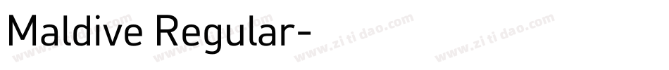 Maldive Regular字体转换